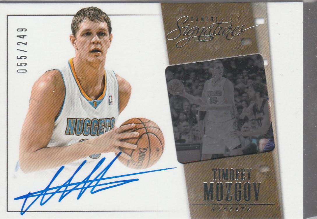 TIMOTHY MOZGOV 2013/14 PANINI SIGNATURES AUTOGRAPH CARD