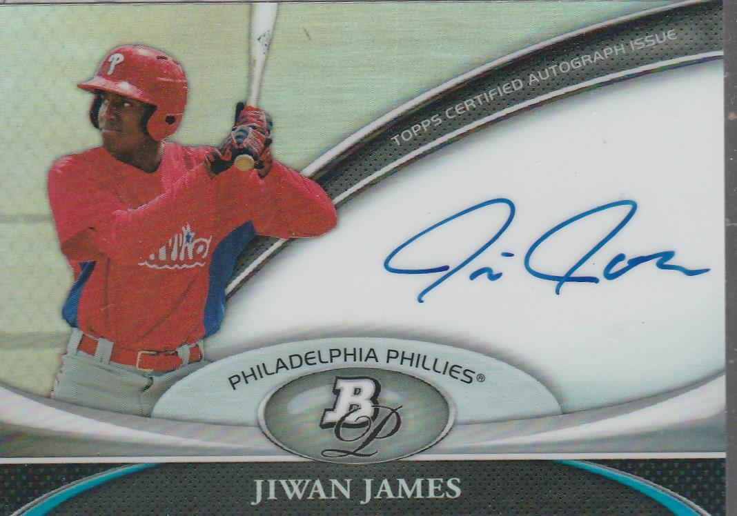 JEWAN JAMES 2011 BOWMAN PLATINUM AUTOGRAPH CARD