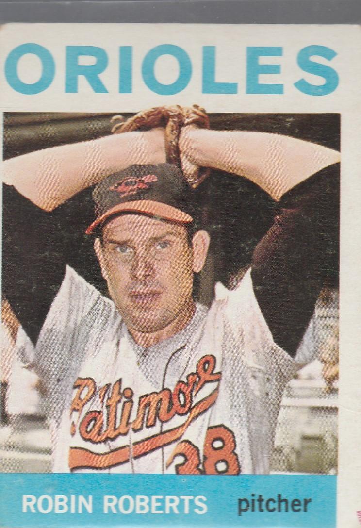 ROBIN ROBERTS 1964 TOPPS CARD #285