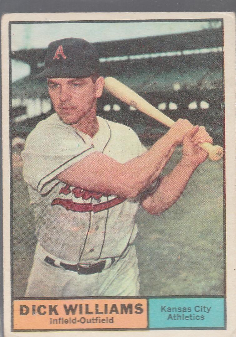 DICK WILLIAMS 1961 TOPPS CARD #8
