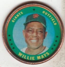 WILLIE MAYS 1971 TOPPS COIN #153