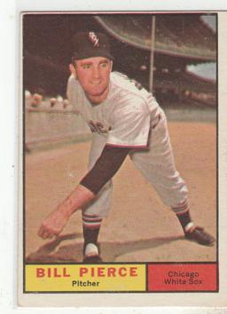 BILLY PIERCE 1961 TOPPS CARD #205