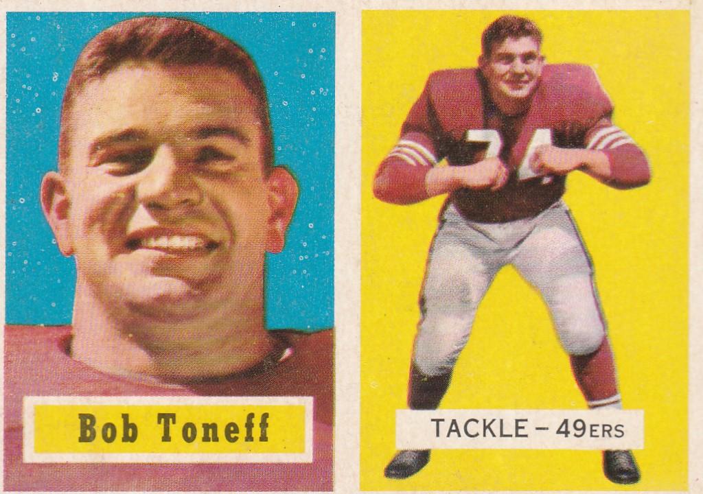 BOB TONEFF 1957 TOPPS CARD #148