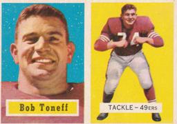 BOB TONEFF 1957 TOPPS CARD #148