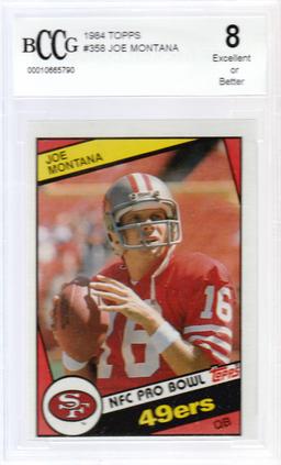 JOE MONTANA 1984 TOPPS CARD #358 / GRADED