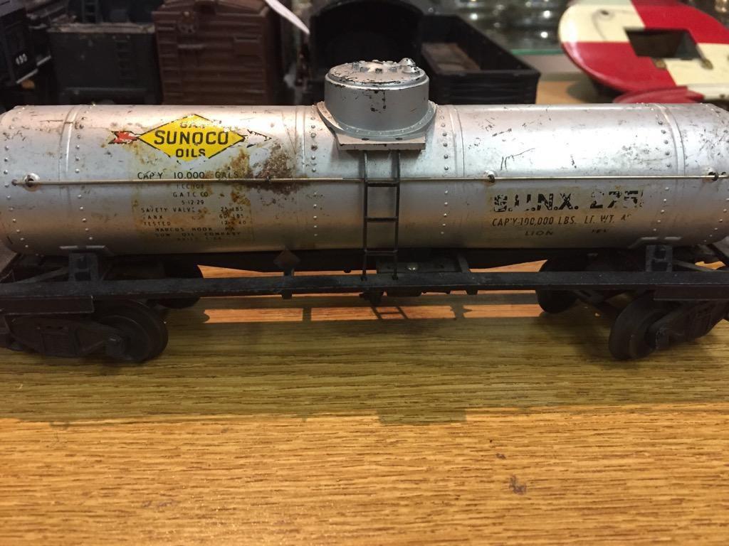 Selection of vintage Lionel trains, tracks, & misc - O gauge - mixture of metal and plastic trains