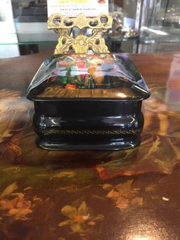 Hand made and signed Russian Lacquered stash/dresser box