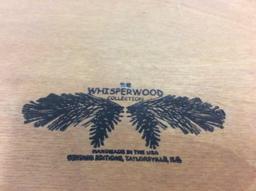Beautiful Duck themed wood chestfrom the Whisperwood collection