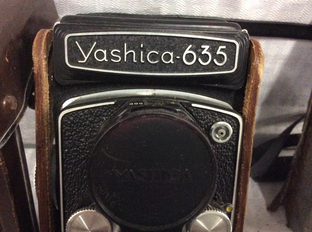 Vintage Agfa ansco ready set Pronto no. 1 camera as is + Yashica 635 camera