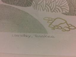 "Laundry, Tenakee" hand signed and numbered print by Rie Munoz # 392/950