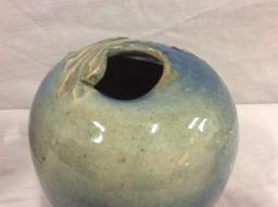 2 pottery vases incl. signed Ura Russell Pueblo vase and salmon motif vase signed by the artist