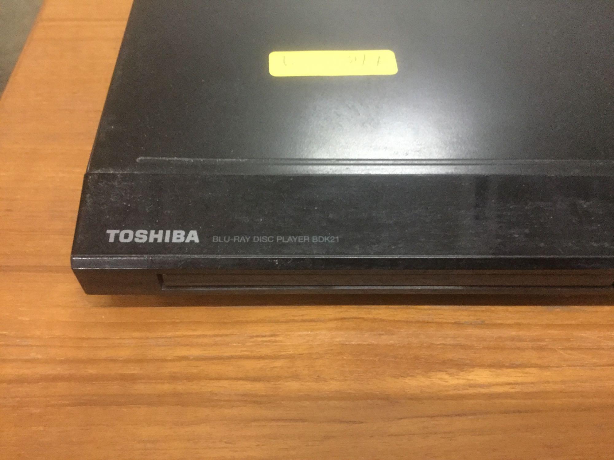 Toshiba model BDK21KU blu-ray disc player