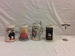 4 Rastal Munchen Oktoberfest beer steins - Oktoberfest 1988, 1987, 1986, 1984 incl. 3 signed steins