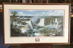 "Fountains Of The Rainforest" signed by Larry Dyke 1990 numbered 467/1000 w/ COA