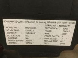 Coleman Powermate portable gas generator - 4375 maximum watt
