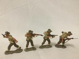 Set of 4 King & Country 8th Army military figures