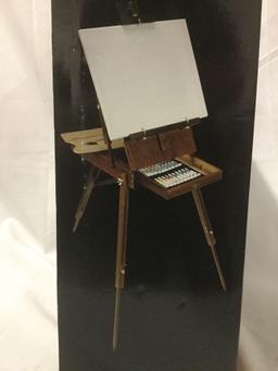 Art Studio Classic Artists Studio like new in box, 33 pieces included, portable easel, paints, etc