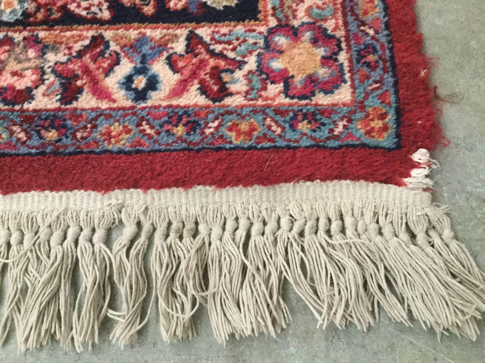 Karastan red sarouk #785 wool area rug - modeled after antique Persian rugs