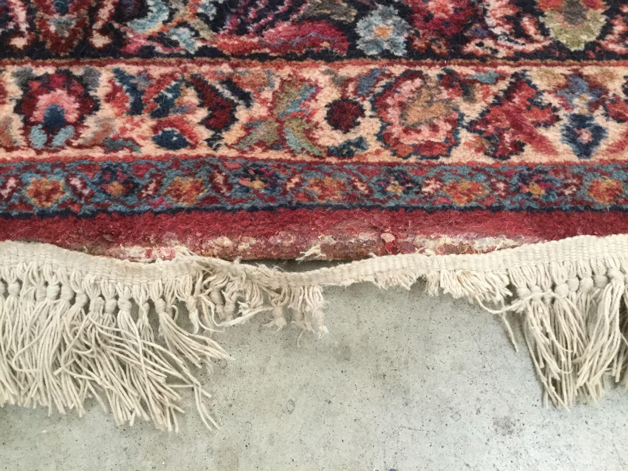 Karastan red sarouk #785 wool area rug - modeled after antique Persian rugs