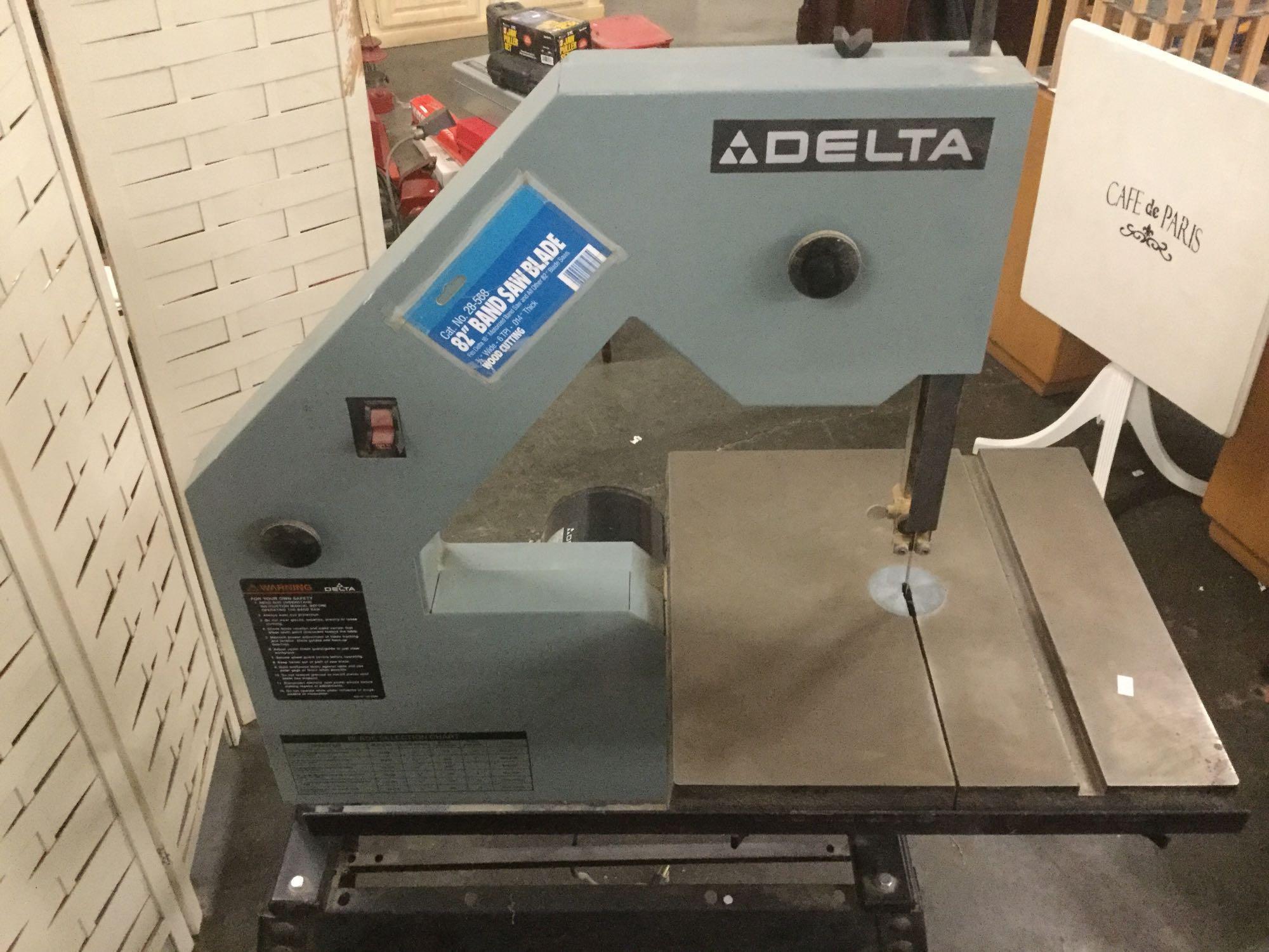 Delta Motorized Band Saw, model no. S55EYE3287, tested and working