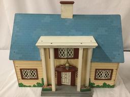 Vintage doll house with 6 vintage dolls includes Mattel Ken doll