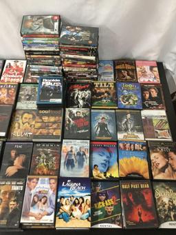 Huge collection of over 140 DVD movies; Hollywood hits, Action, romance, comedy, music, animation +