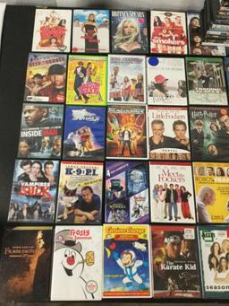 Huge collection of over 140 DVD movies; Hollywood hits, Action, romance, comedy, music, animation +