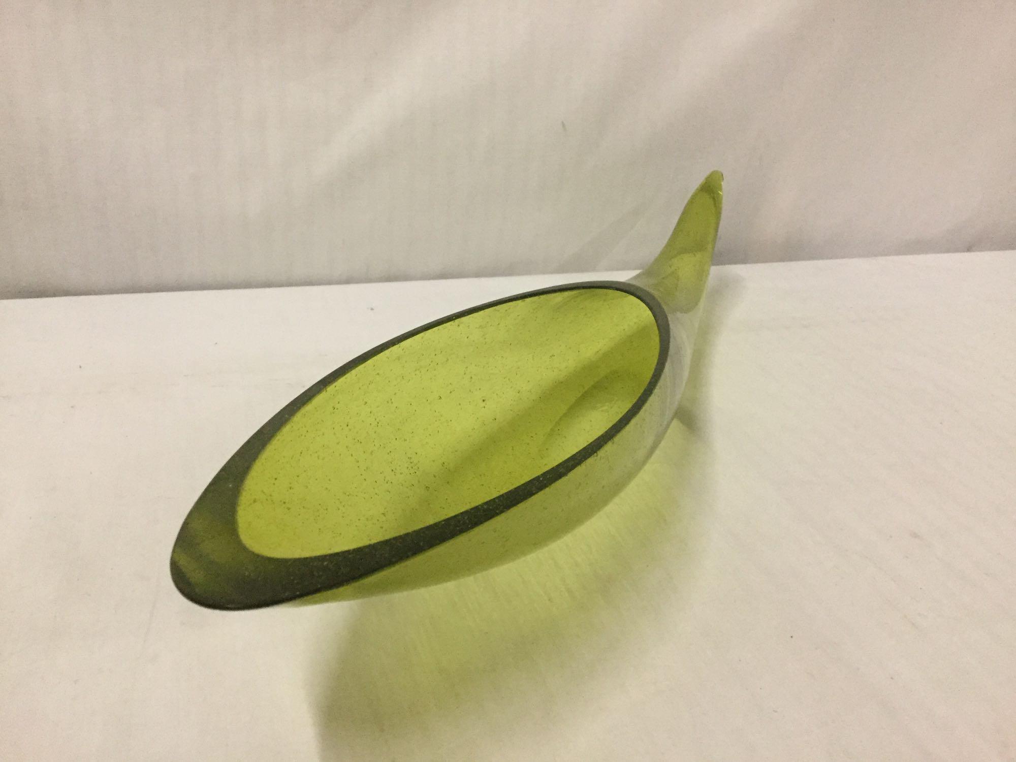 Vintage Chartreuse Horn designed by Winslow Anderson, Blenkos 1st Designer - great piece