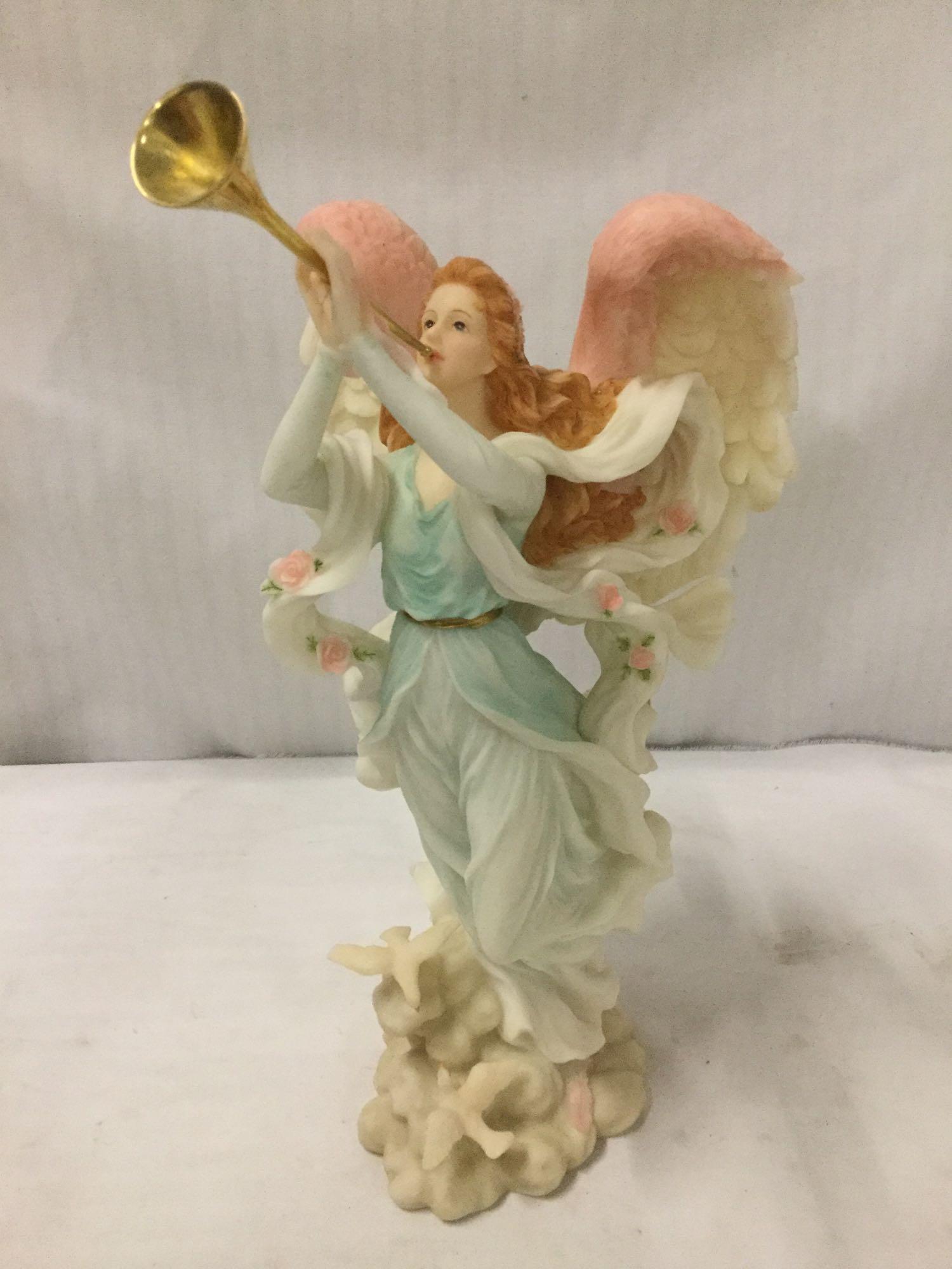 3 Seraphim Statues by Roman Inc. Garden Song, Joyful Spirit, Tender Heart Statues