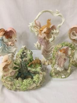 9 Seraphim angel statues by Roman INC - Beautiful Haven, Heavenly Beauty, Happiness Abounds, etc