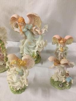 9 Seraphim angel statues by Roman INC - Beautiful Haven, Heavenly Beauty, Happiness Abounds, etc