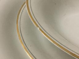 Large Lot of Gold Trim China two brands: Lily China and H and Co Bavaria.