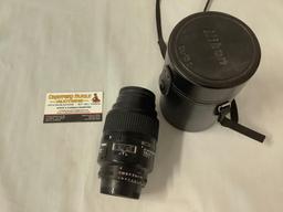 Nikon AF Micro Nikkon 105mm 1:2.8 D Camera Lens with leather case