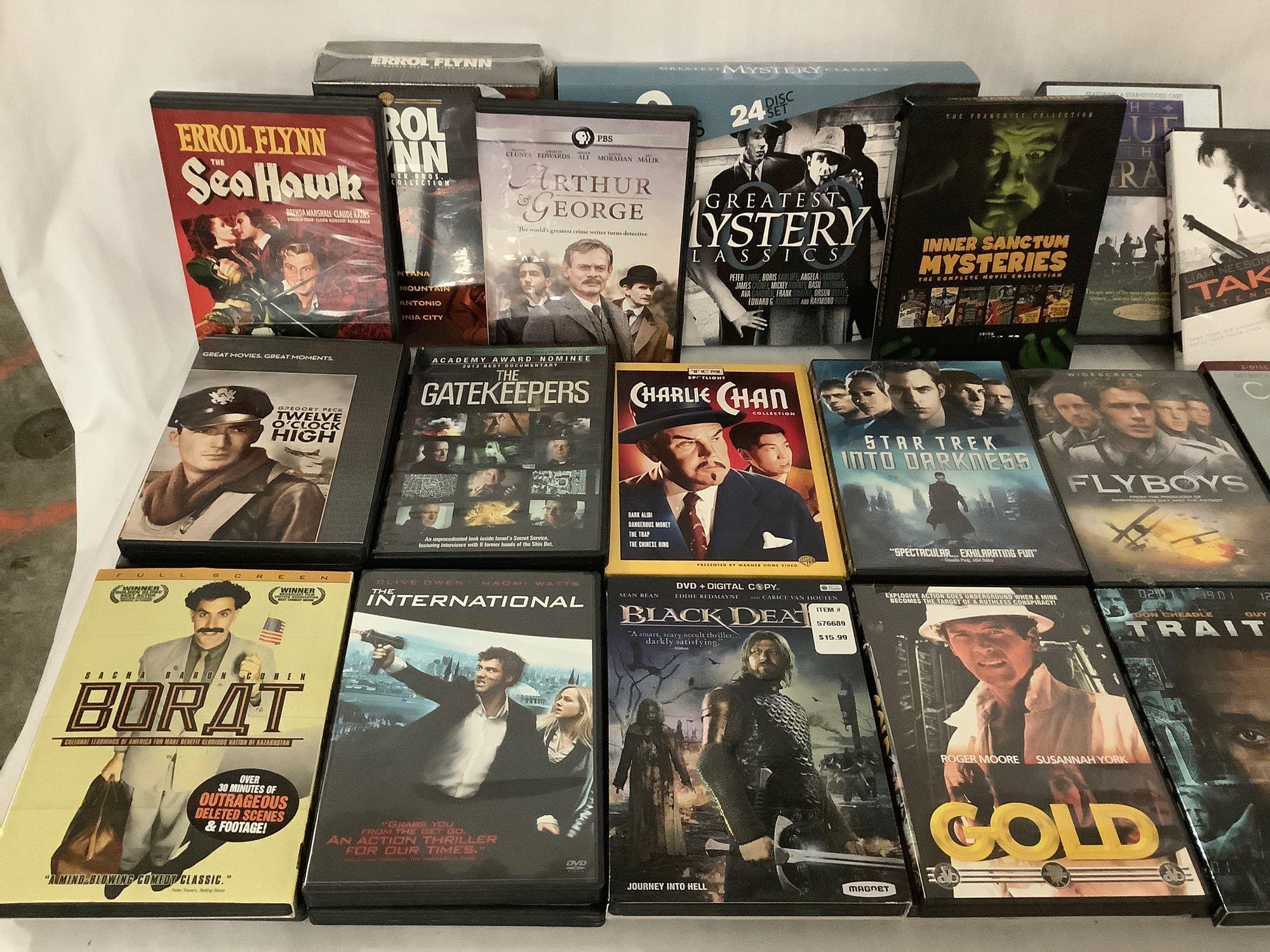 40+ DVD videos; action, comedy, classic movies, sci-fi, collections and more.