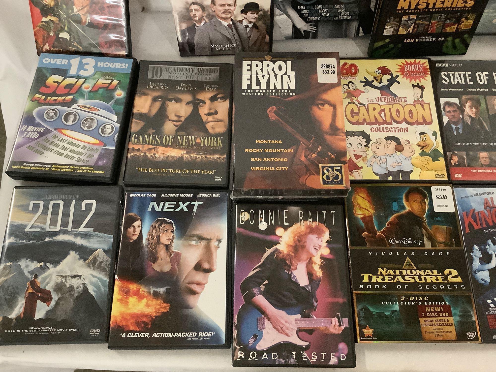 40+ DVD videos; action, comedy, classic movies, sci-fi, collections and more.
