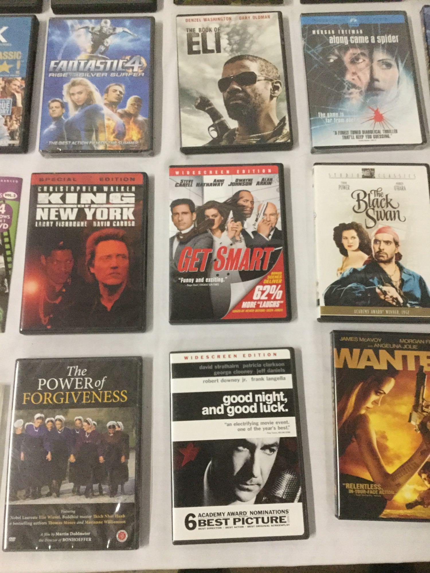 60 DVD films incl. crime drama, action, documentary, post-apocalyptic, horror + more
