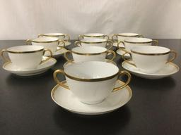 20 pc set of vintage Hutschenreuther - Norfolk tea cups & saucers, made in Selb - Bavaria