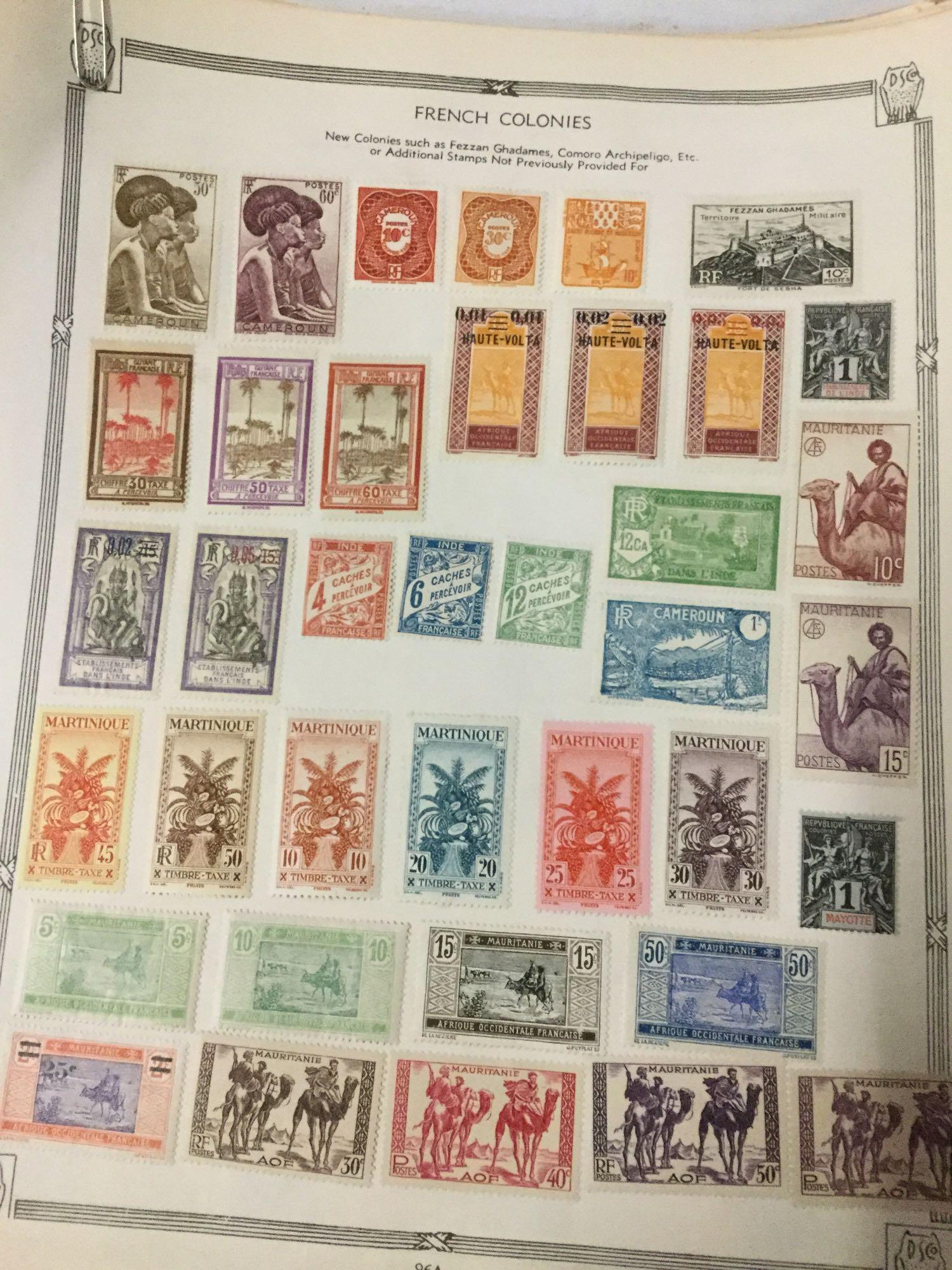 Large lot of antique and vintage stamps incl. 20th century German stamps, 30's-40's Hungarian,