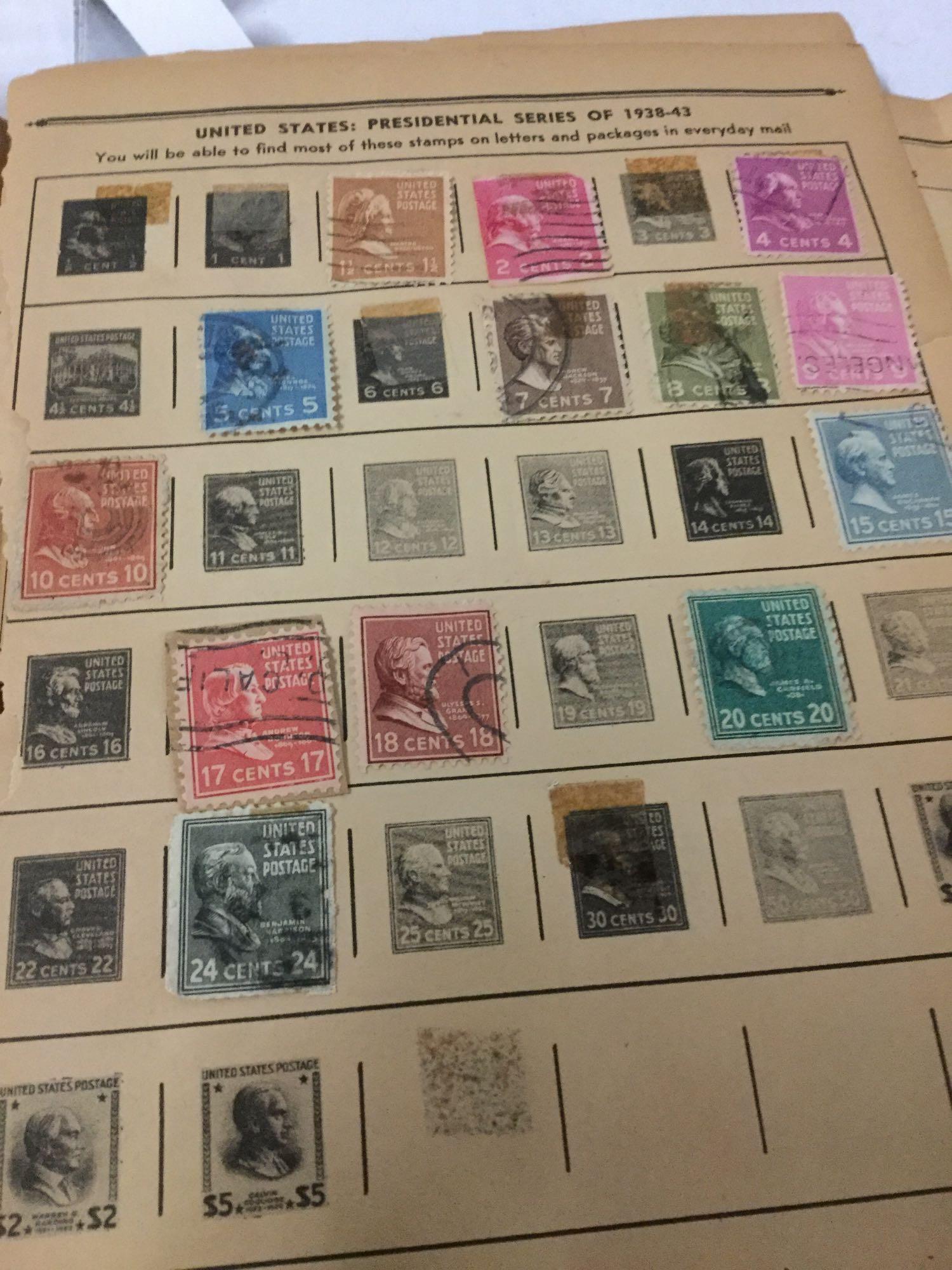 Lot of 11 stamp albums w/ various collections incl. 19th & 20th Century US stamps - see pics/desc