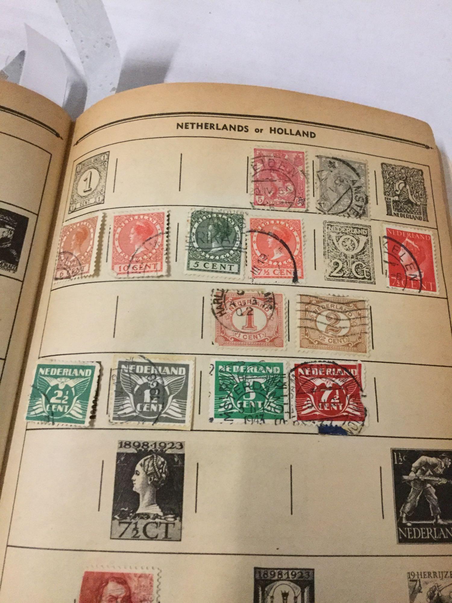 Lot of 11 stamp albums w/ various collections incl. 19th & 20th Century US stamps - see pics/desc