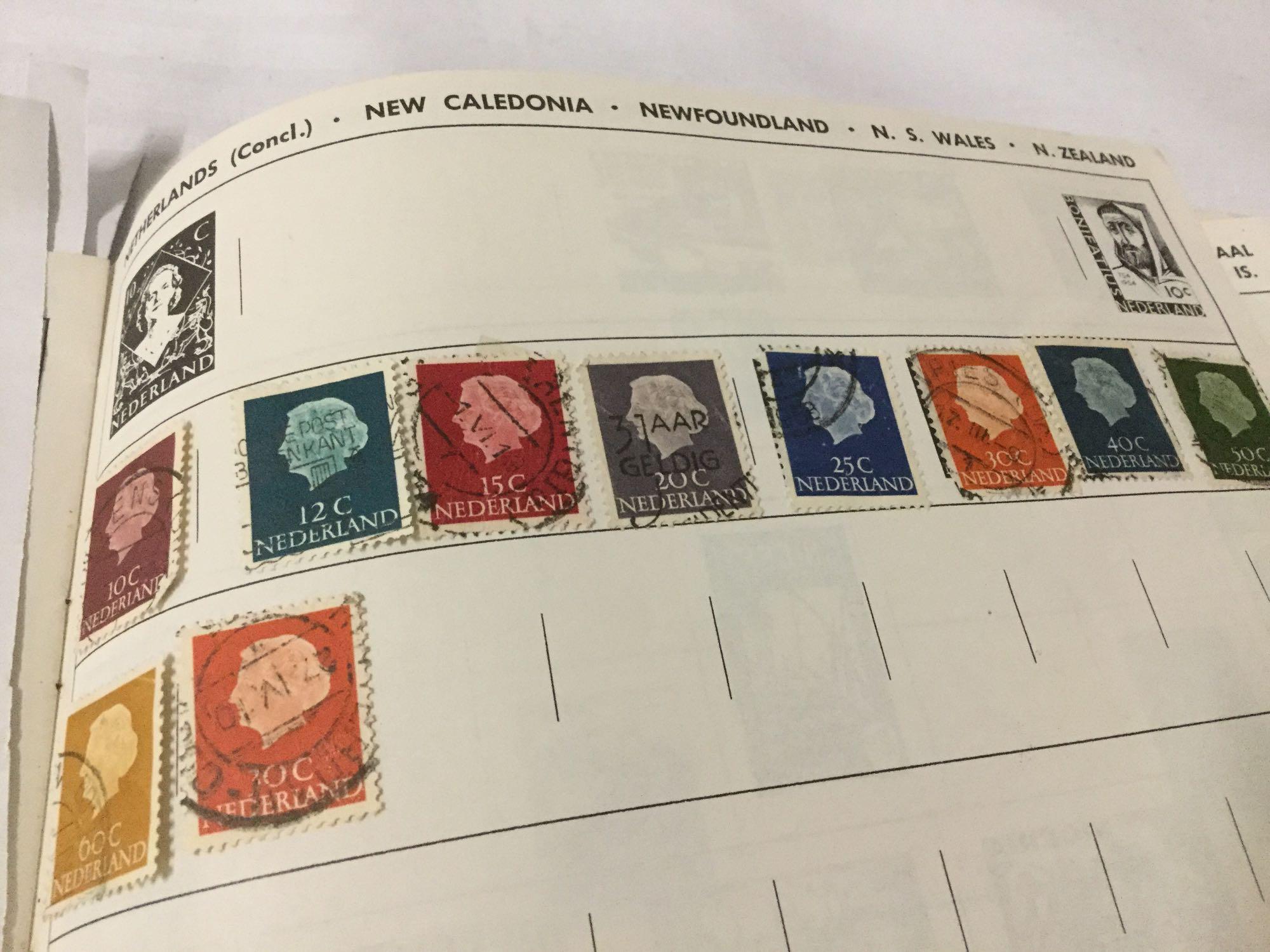 Lot of 11 stamp albums w/ various collections incl. 19th & 20th Century US stamps - see pics/desc