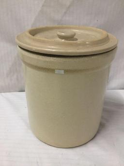 Vintage Pacific Stoneware 3 gallon crock with lid - made in Portland Oregon