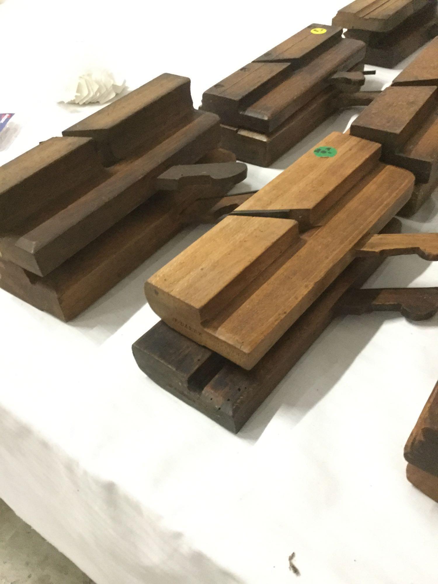 Massive antique tool lot - 25 planers, files, wrench, hanging beam scale & more primitives!