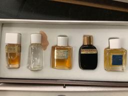 Vintage Japanese...Shiseido perfume set in gift box. Sylvia, Ginza Tokyo, Jasmine and more!