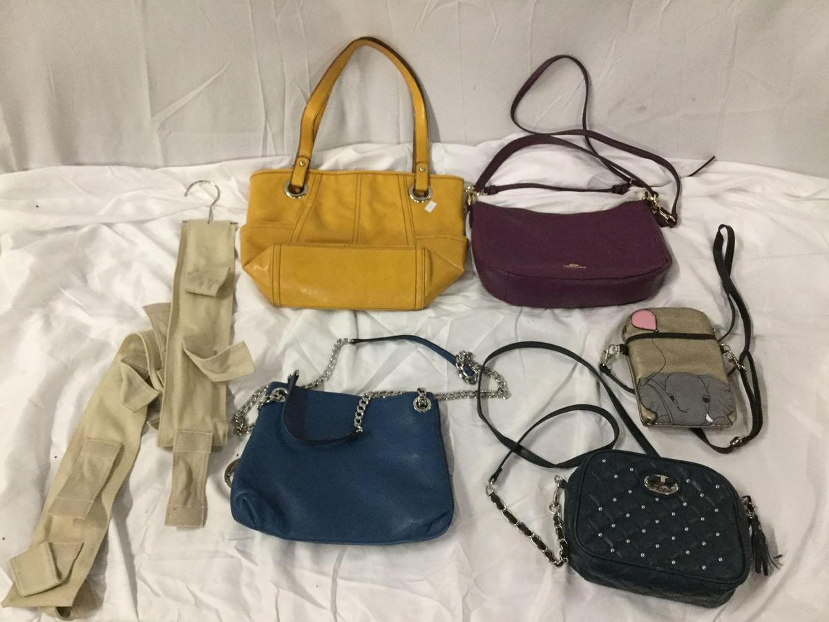 5x ladies purses handbags shoulder bags plus bag hanger Coach Michael Kors elephant