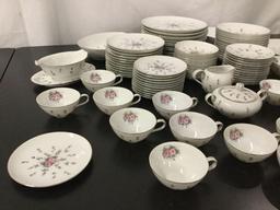 96 pc collection of Harmony House fine china - Rosebud pattern - made in Japan