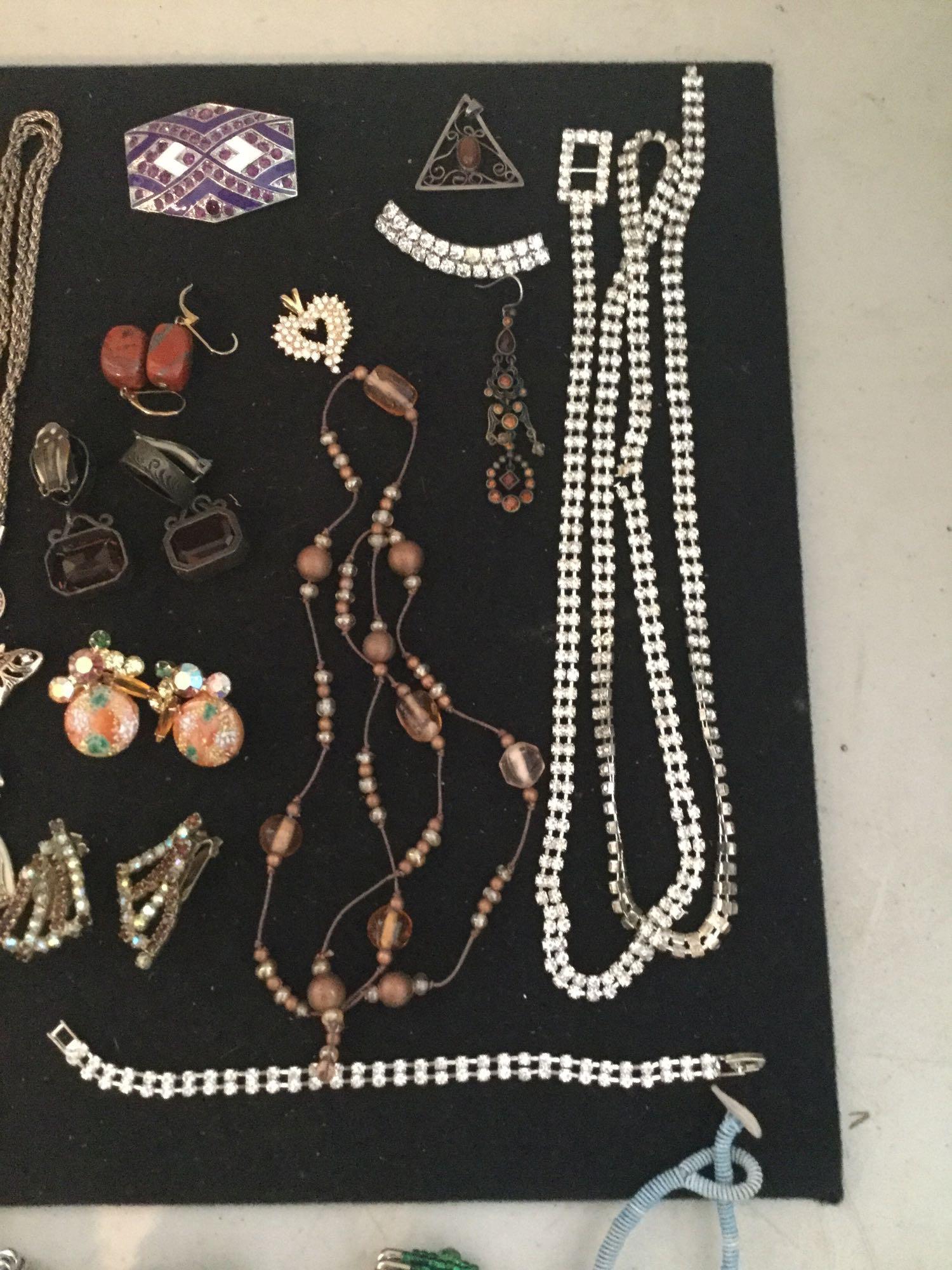 Beautiful collection of estate necklaces, bracelets, and earrings