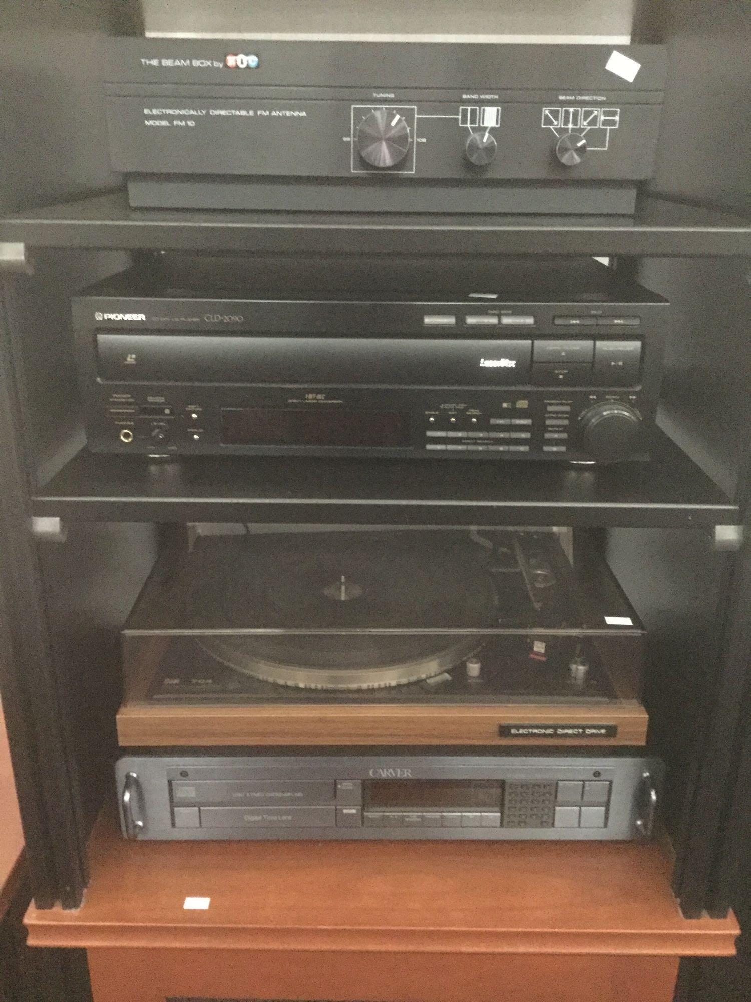 Massive complete media system incl. Pioneer CLD-2090 Laserdisc, Yamaha RX-V3300 receiver, and more