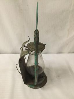 Lot of 2; No. 0 Tubular vintage kerosene lantern and Dietz Acme Inspector kerosene lamp lantern,