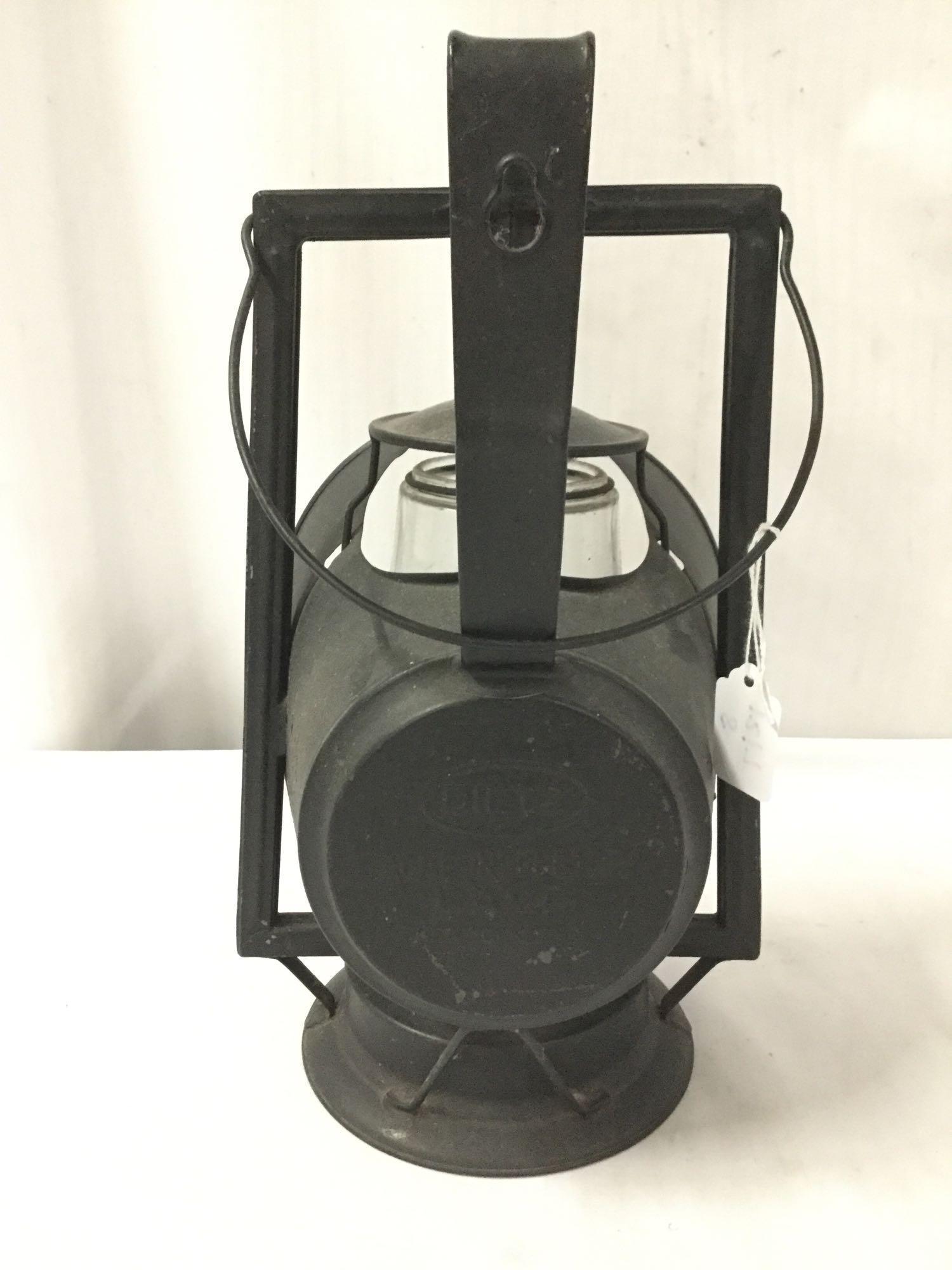 Lot of 2; No. 0 Tubular vintage kerosene lantern and Dietz Acme Inspector kerosene lamp lantern,